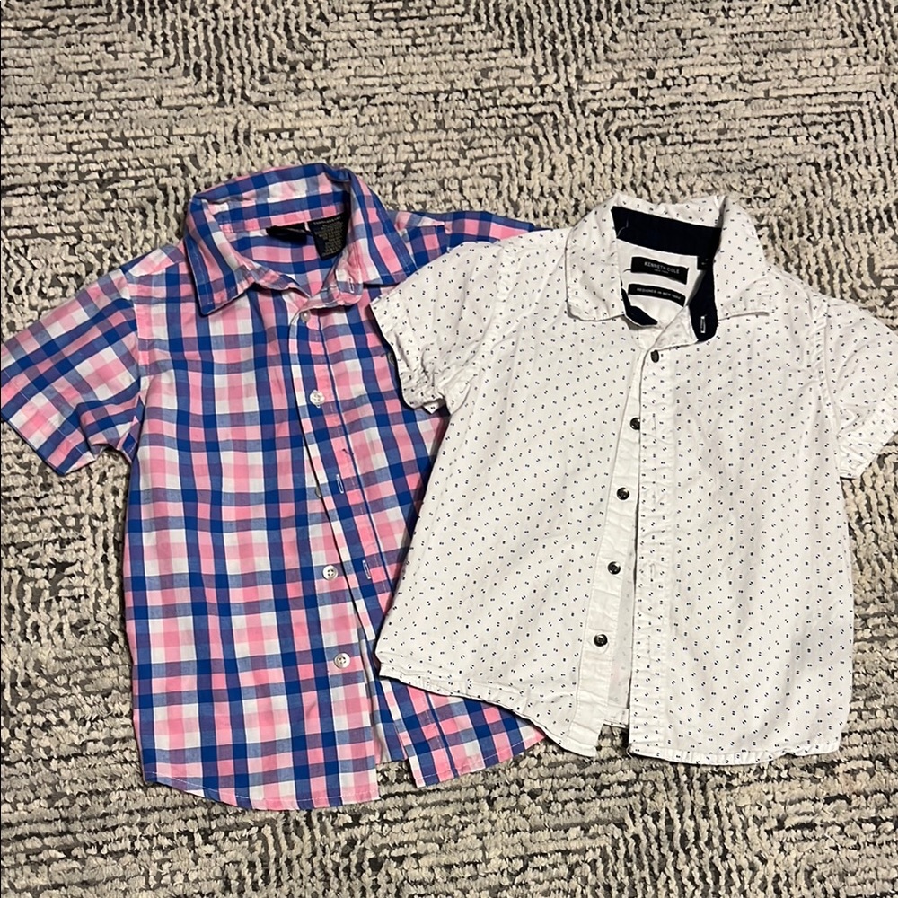 Kids Checkered and Polka Dot Shirts Set